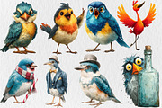 New Year's Eve Birds Clipart, an Animal Illustration by Rose Art (Thumbnail 2 of 4)