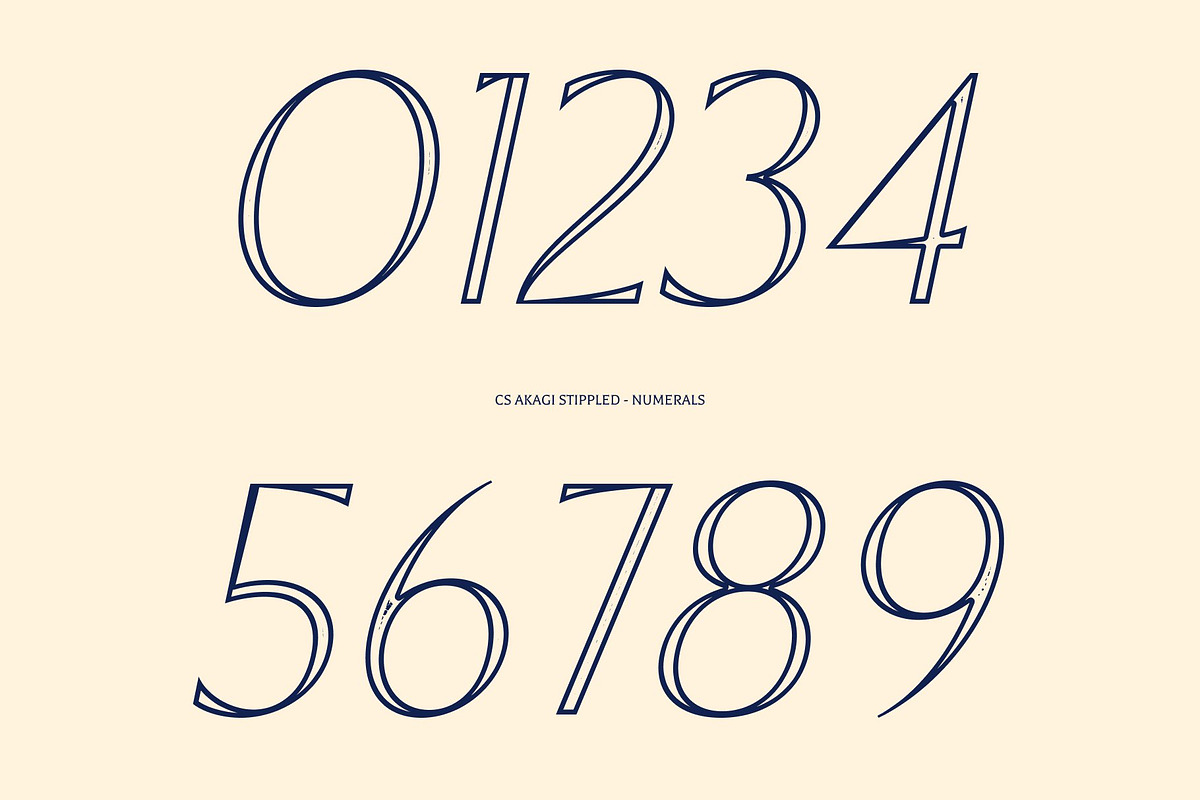CS Akagi Stippled, a Sans Serif Font by Craft Supply Co. (Photo 4 of 8)