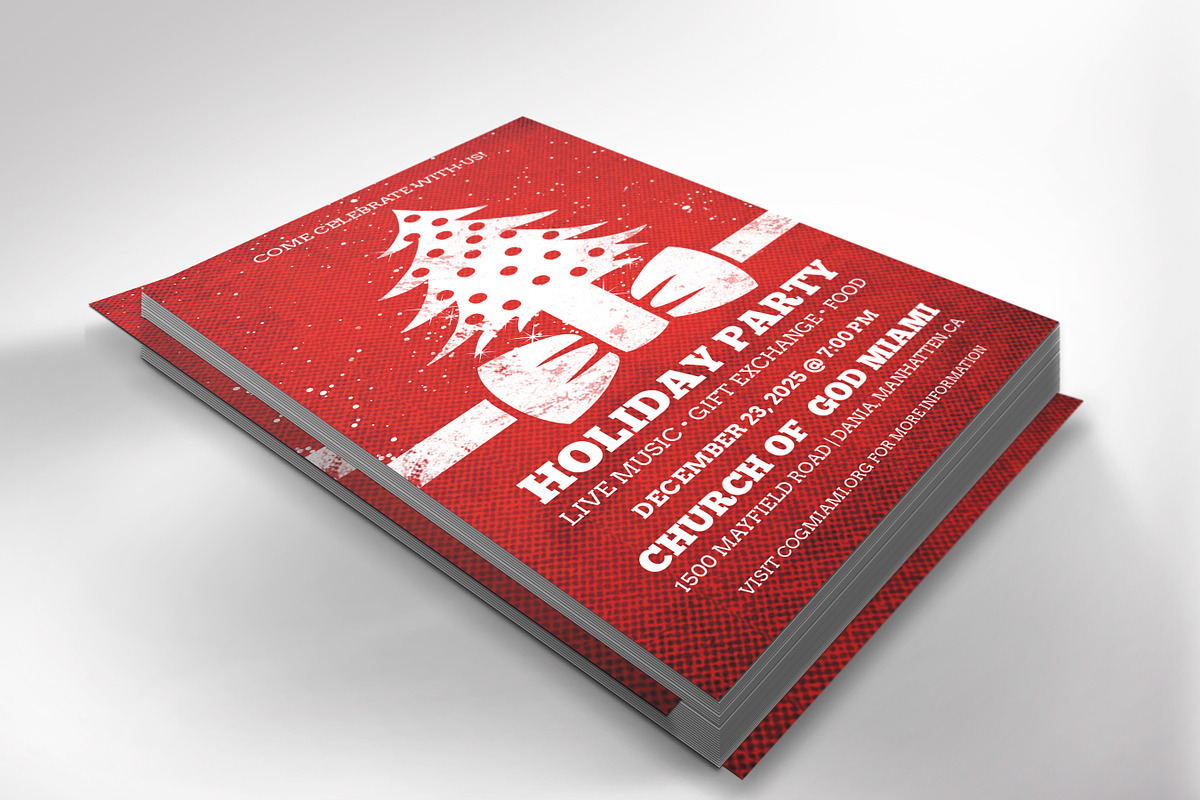 Christmas Party Flyer Template preview 7