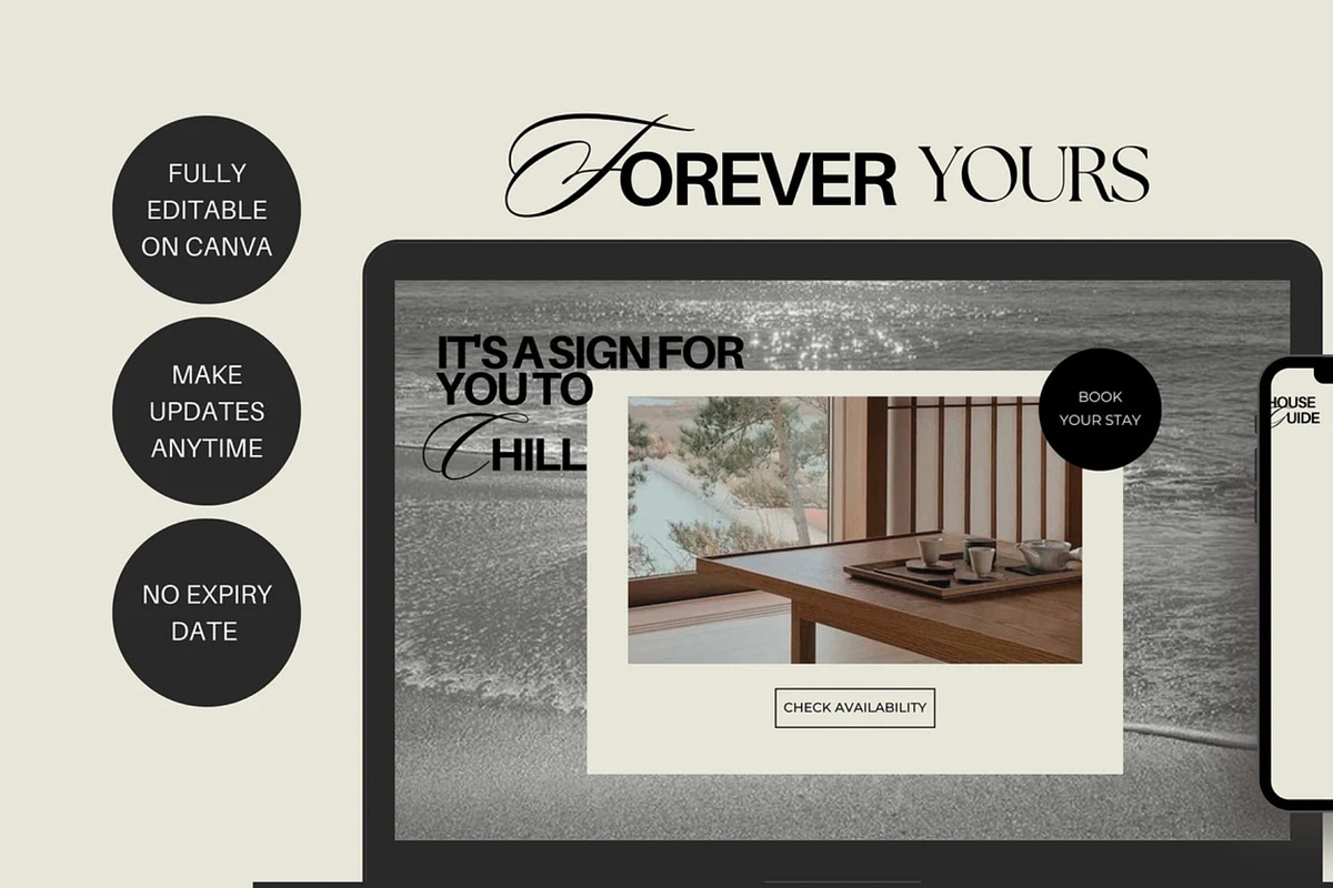 Airbnb Website Canva Template, a Landing Page Template by Ivyandpalette (Photo 5 of 8)