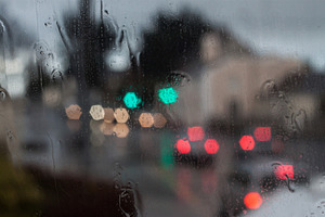 Rain and lights