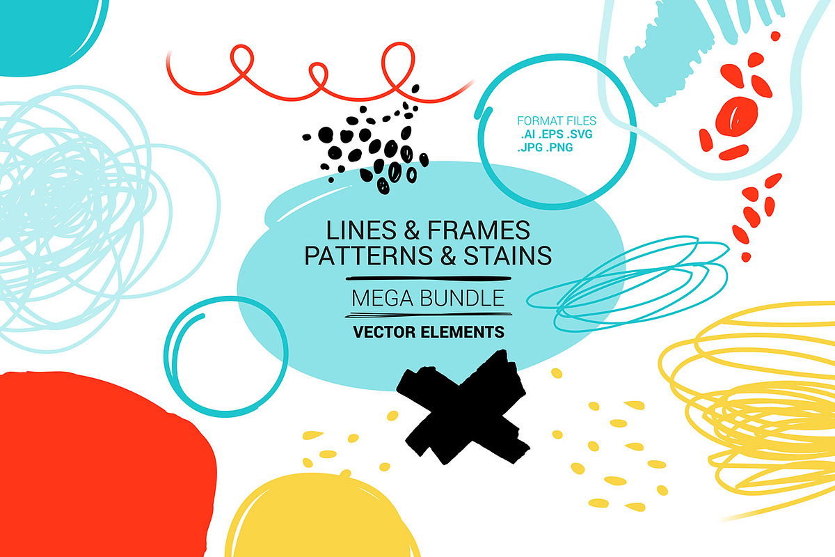 Vector Hand Drawn Design Elements, a Decorative Illustration by FourLeafLover (Photo 1 of 20)