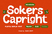 Sokers Capright – Playful Font, a Sans Serif Font by Black Junst (Thumbnail 1 of 10)