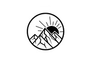 Mountain Sunrise Circle Bundle, an Illustration by Designs_River (Thumbnail 8 of 31)