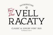 Vell Racaty Classic Luxury Font Duo, a Serif Font by Maulana Creative (Thumbnail 1 of 7)