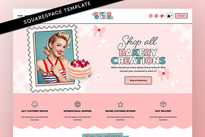 Pink Bakery Squarespace Website