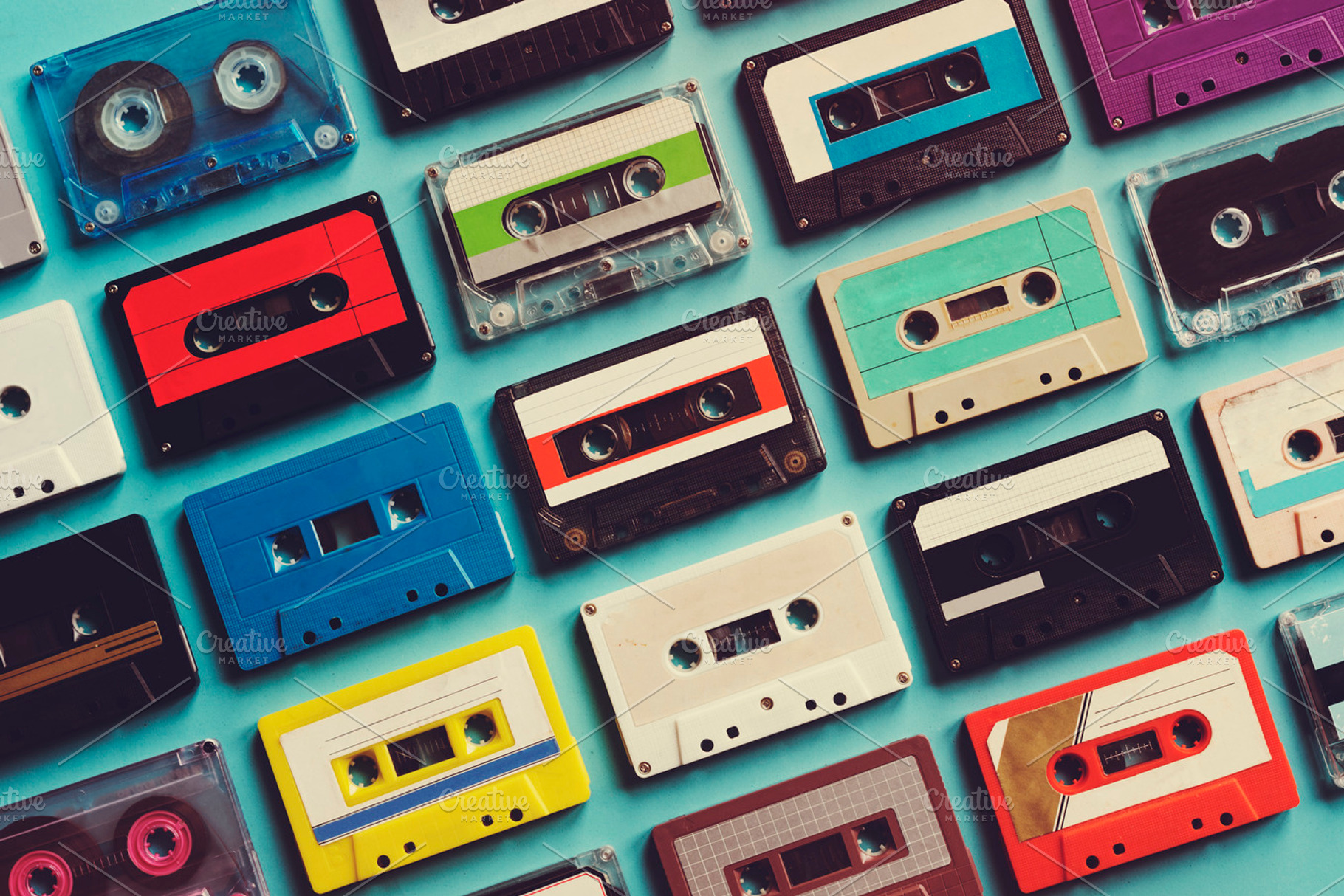 Cassette tapes containing aerial view, analogue, and antique, an Arts & Entertainment Photo by rawpixel