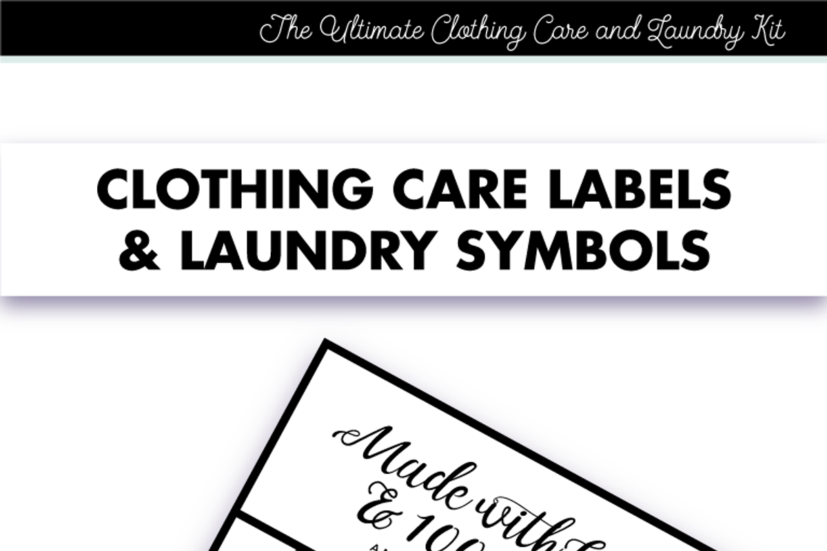Clothing Labels and Laundry Symbols, an Icon by Marmalade Moon (Photo 8 of 8)
