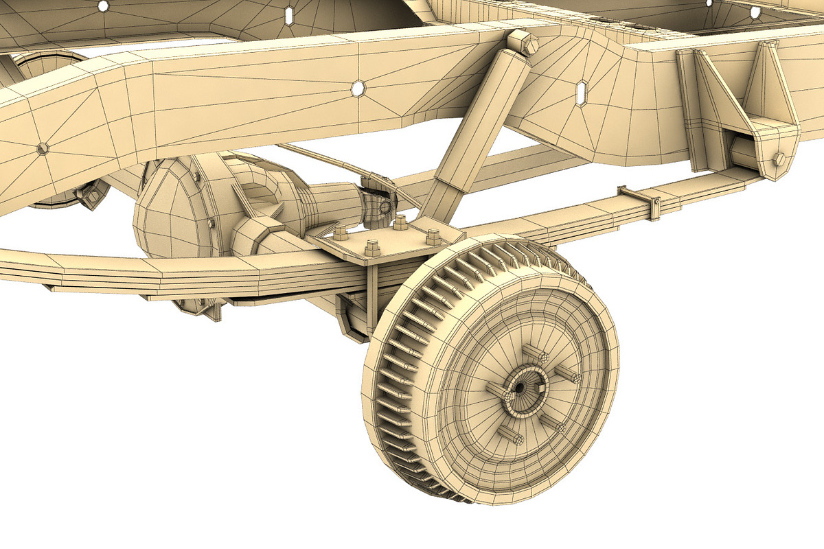 PICKUP TRUCK CHASSIS 2WD, a Cars & Vehicle 3D Model by NNAVAS 3D (Photo 16 of 18)