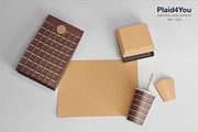 Chocolate & Waffles Sweet Patterns, a Texture Graphic by Plaid4You (Thumbnail 4 of 8)
