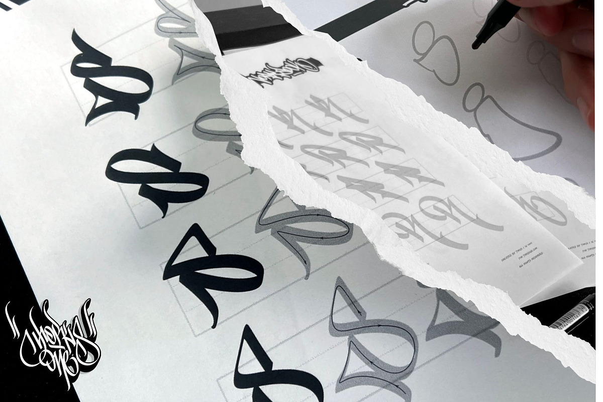 Graffiti Handstyle Workbook - PDF, an Education Illustration by Torus1 (Photo 4 of 7)