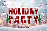 Snow Falls Christmas Display Font, a Sans Serif Font by Sahira Studio (Thumbnail 3 of 4)