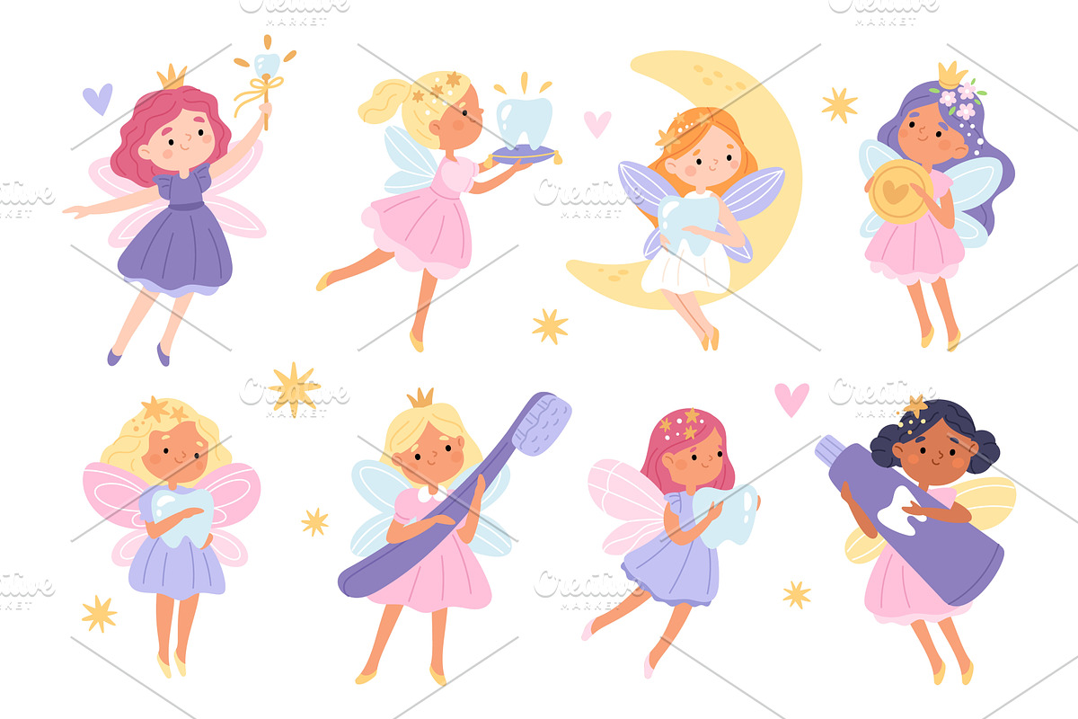 Funny tooth fairies. Fabulous, an Object Illustration by YummyBuum