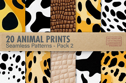 Animal Skin Print Seamless Patterns