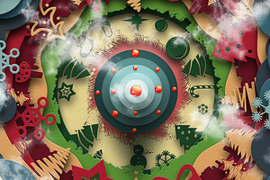 Christmas Kaleidoscope Animated