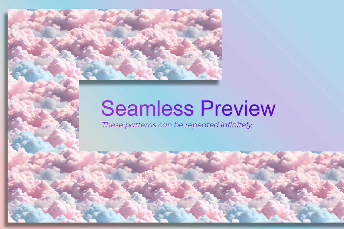 Pastel Cloud Seamless Pattern, a Pattern Graphic by Forhadx5 (Photo 2 of 5)