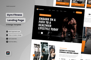 Active FitPal - Fitness Landing Page, a Landing Page Template by Annora Studio