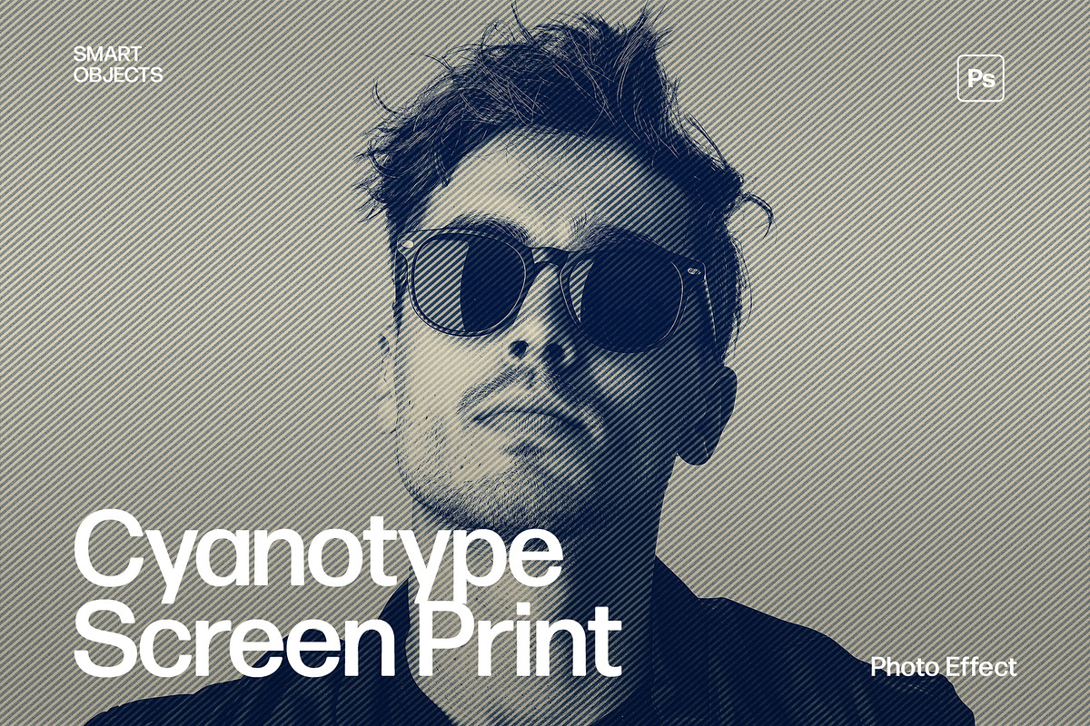 Cyanotype Halftone Duotone, a Layer Style Add-On by DesignerCandies (Photo 1 of 7)