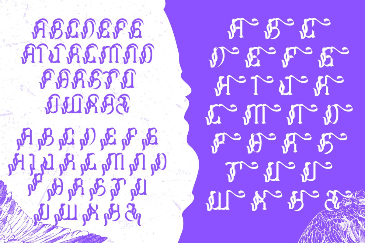 Huffles - Display Blackletter Font, a Blackletter Font by Dhabee (Photo 3 of 16)