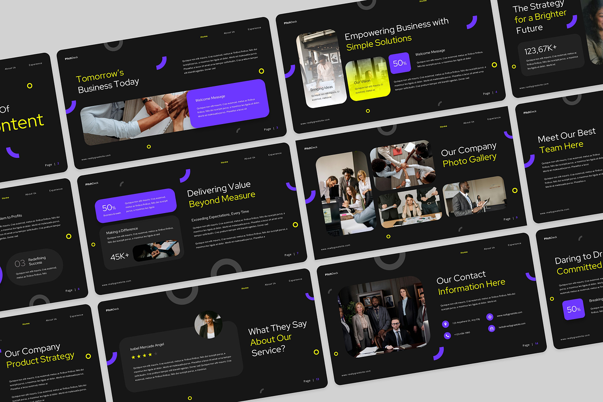Creative Pitch Deck Google Slides, a Presentation Template by Annora Studio (Photo 2 of 5)