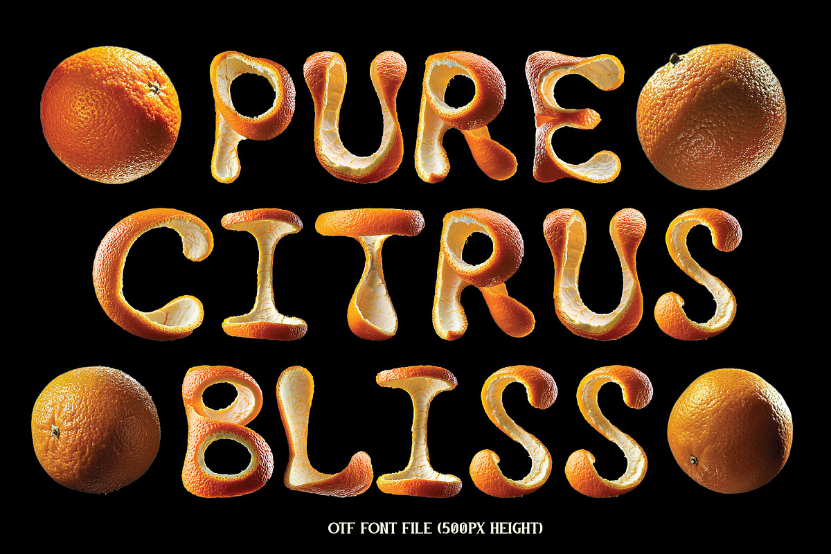 Citrus Color Font, a Font by VozzyStock (Photo 2 of 4)