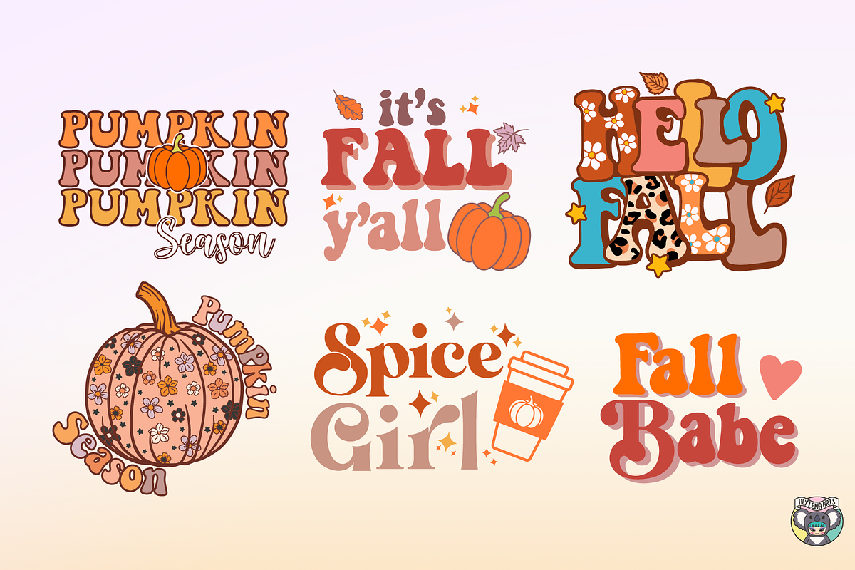 Fall svg bundle, Retro Fall svg, an Object Graphic by HeyLenaArts (Photo 3 of 5)
