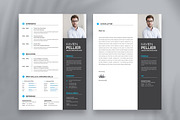 Modern Resume CV Template Design, a Resume Template by Blackcloud_Creations (Thumbnail 2 of 8)