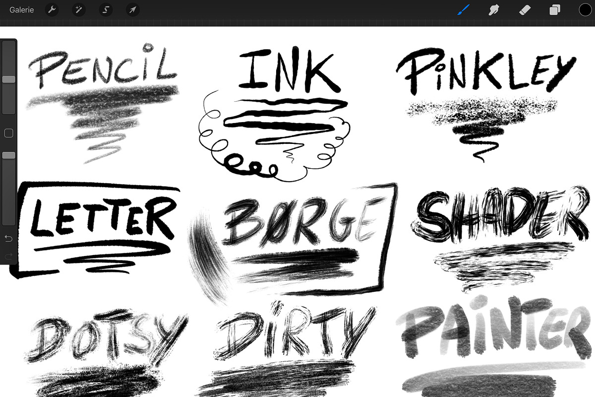 25+ DUNCE Comic Procreate Brushes, a Brush Add-On by Georg's Procreate Brushes (Photo 9 of 15)