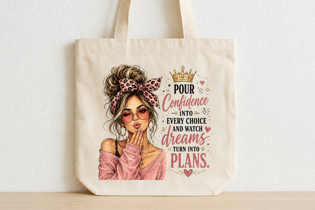 Pour Confidence Pink Leopard Messy, a Seasonal Illustration by CraftArtStudio (Photo 2 of 4)