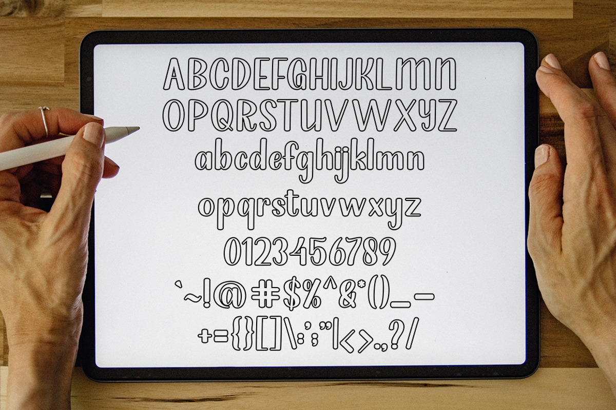 Handmade Farmhouse Outline, a Sans Serif Font by Rotterlab Studio (Photo 10 of 10)
