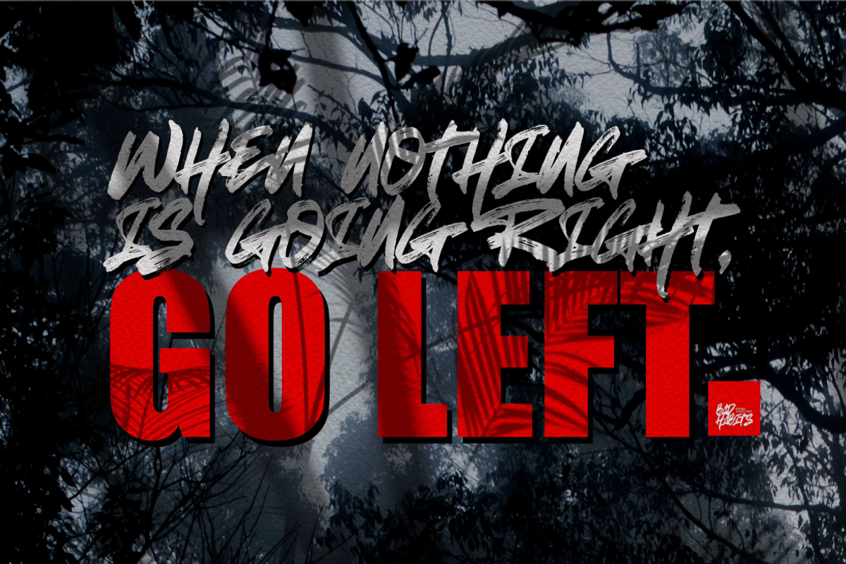 Bad Habits - Rough Brush font, a Script Font by Gassstype (Photo 8 of 10)