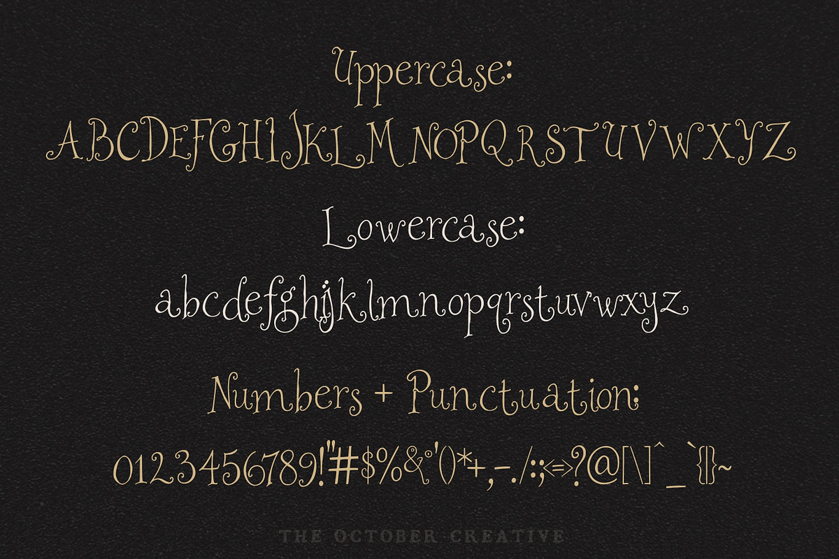 Honeystruck Curly Storybook Serif, a Serif Font by The October Creative (Photo 2 of 8)