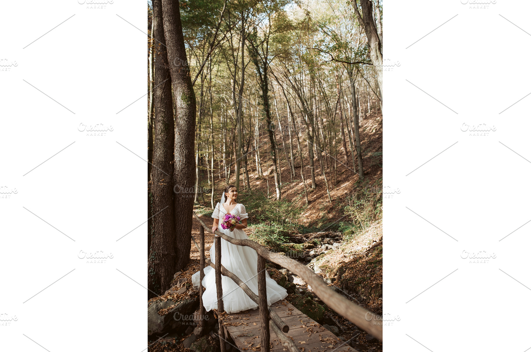 Bride in a snow-white wedding dress, a Beauty & Fashion Photo by HalfPoint