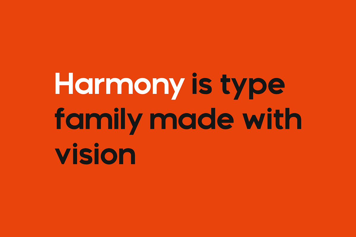 Harmony sans serif typefamily, a Sans Serif Font by Michał Pieczyński (Photo 4 of 5)