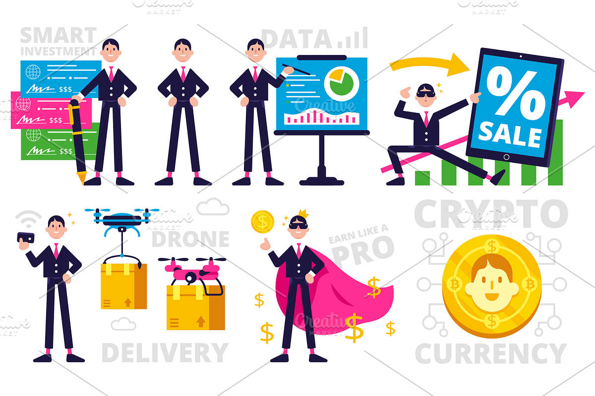Business Mascot UI UX Bundle, a Templates & Theme by Manudesign (Photo 5 of 5)