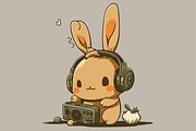 62 t-shirt designs. Big musical bund, an Animal Illustration by Fractal fonts & graphics (Thumbnail 49 of 63)