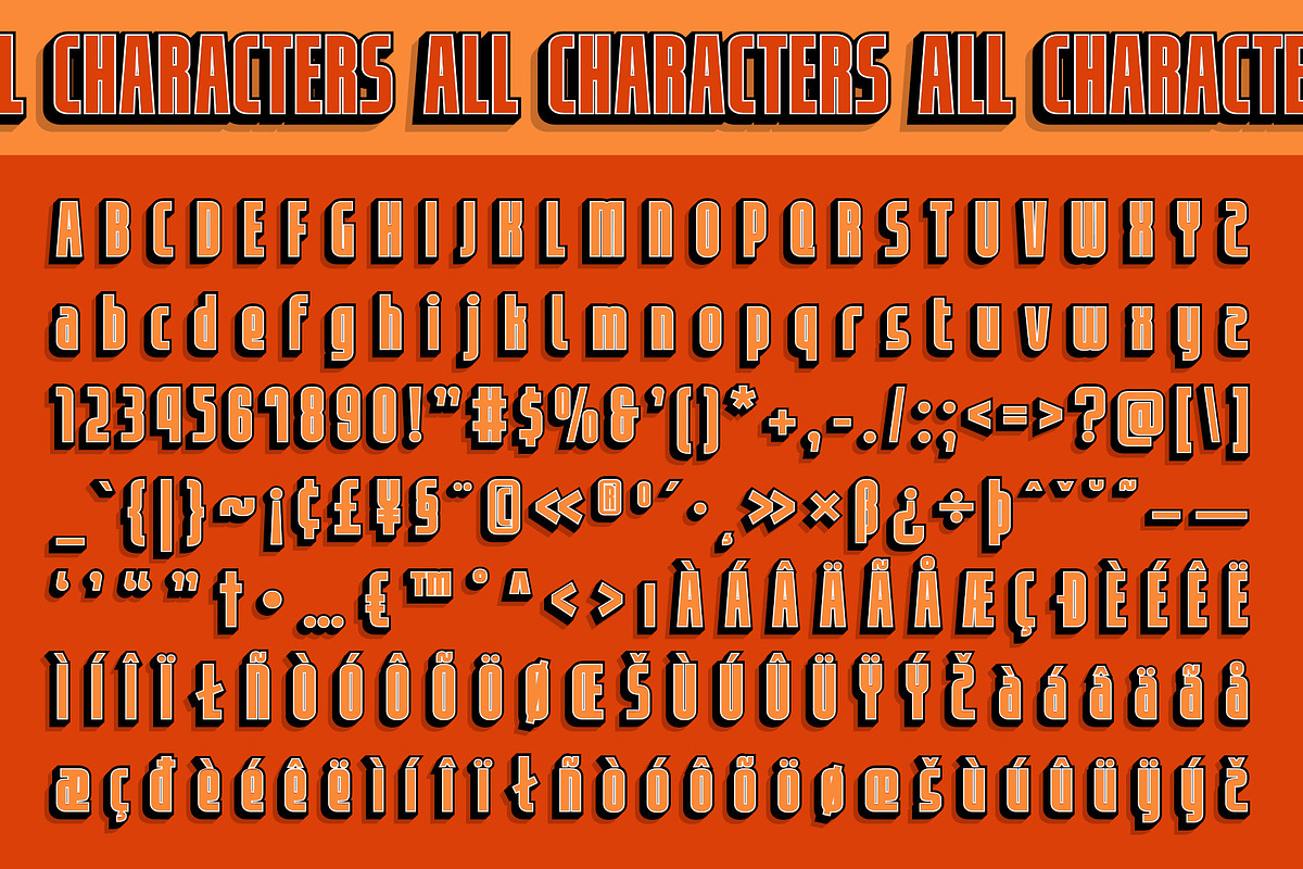 Laveda 3D, a Sans Serif Font by Craft Supply Co. (Photo 8 of 8)