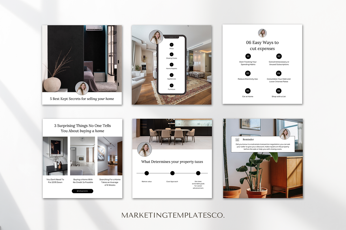 February Real Estate Posts, a Social Media Template by Marketing Templates Co. (Photo 3 of 9)