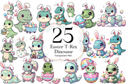 Cute Easter T-Rex Dinosaur PNG., an Animal Illustration by KennedyStudio (Thumbnail 1 of 5)