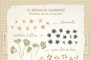 Farmstead Meadow Clipart & Patterns, a Pattern Graphic by PATTERNS etc. (Thumbnail 8 of 12)