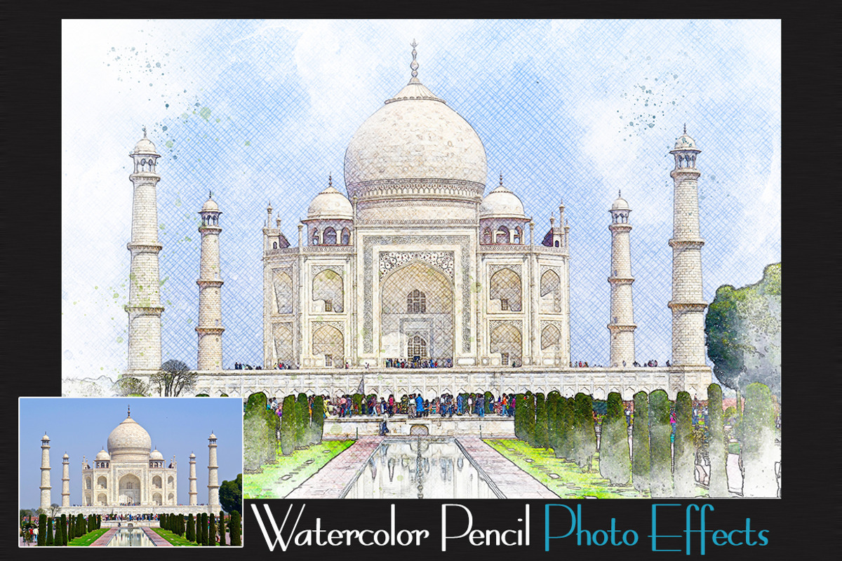 Watercolor Pencil Photo Effects, an Action Add-On by 3d_model_tifotizi (Photo 1 of 4)