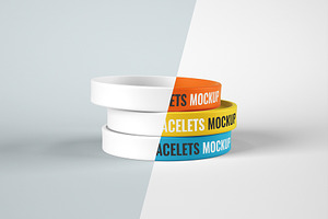 Silicone Bracelet Mockup Wristband