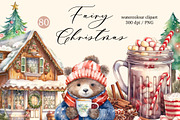 Christmas fair watercolor clipart, a Decorative Illustration by Hello My Print (Thumbnail 1 of 10)