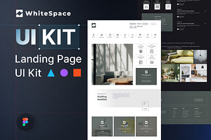 WhiteSpace - Interior Design UI Kit, an UI Kit Template by hiddemaru