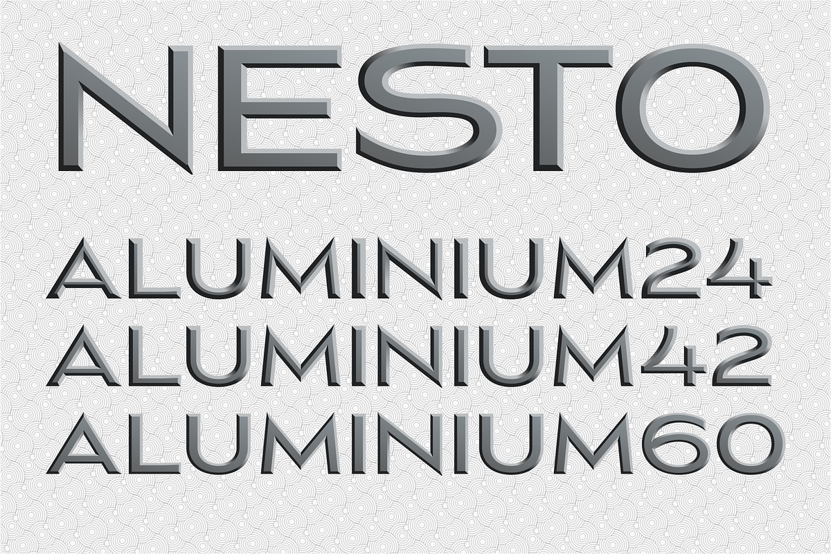 Nesto Metals, a Font by glukfonts (Photo 8 of 10)