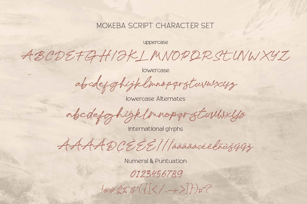 Mokeba handwritting, a Handwritten Font by Olexstudio (Photo 7 of 7)