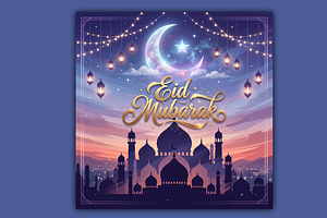 Dreamy Twilight Eid Mubarak