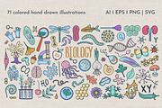 Hand Drawn Doodle Biology Clipart, an Object Graphic by KathrineWatercolor (Thumbnail 2 of 10)