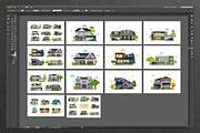 Houses, a Decorative Illustration by DOBROGRAPH (Thumbnail 6 of 6)