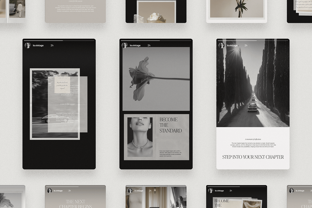 Vintage Atelier Social Media Kit, a Social Media Template by Digital Asset Co (Photo 5 of 10)
